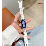 For xiaomi/mi band 10 nfc/Ceramic/band 9/band 8韩系波点硅胶表带
