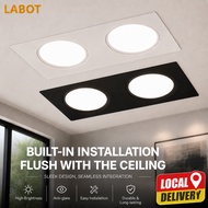 LED Double Head Grid Downlight 22x12 Embedded Ceiling Light Lampu Siling For Office Aisle Home
