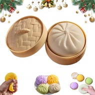 Giant Glitter Dumpling, Giant Mystery Dumplings, Glitter Dumpling Squishy, 3.9 in Jumbo Dumpling Squ