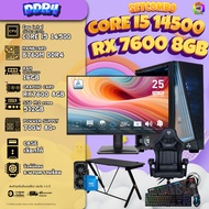 คอมโบเซ็ทจบพร้อมเล่น ซื้อ1 ได้ 7 [DDR4] BONMECOM2 คอมประกอบ / CPU i5 14500 / RX 7600 8GB / Case เลือ