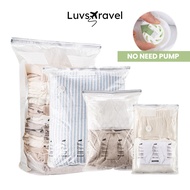 Vacuum Compression Bag - No Need Pump / 3D / Space Saving Storage Bag for Clothes Quilts
