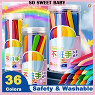Crayon for Kids Non Toxic Washable Plastic Crayon Drawing Coloring Crayon Set Oil Pastel Art Supplie