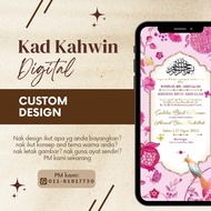 KAD KAHWIN DIGITAL CUSTOM DESIGN | Kad Kahwin Murah | E-Card Wedding Invitation | Digital Invitation