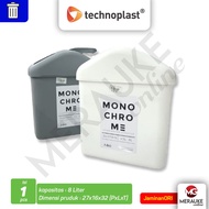 Technoplast Monochrome Square Dustbin 8L