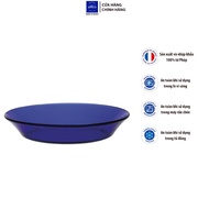 Set of 2 plates D3007F Duralex - Sapphire Blue Lys 19.5cm High quality French tempered glass [Genuin