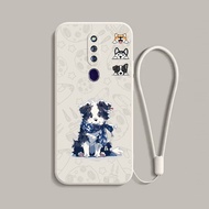 Case OPPO F11 PRO OPPO F11 A9 A5 2020 F5 Youth F7 dog Bottom texture New design shockproof Softcase Liquid Silicone phone case