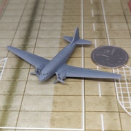 Resin White Model C47 Aircraft 1/350/700 Micro Model AC411 Fighter Plane Miniature Simulation Milita