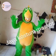 kostum badut maskot dino