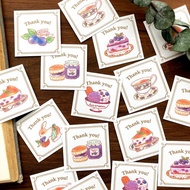 Thank you 貼紙 藍莓 貼紙35枚入 藍莓