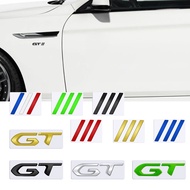 Car Accessories Metal GT Grille Emblem Rear Trunk Body Badge Sticker For Peugeot Decorative Strips 2