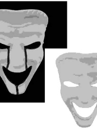 Halloween SCP-035 Smiley Face Shelter Invalid Occupation Mask Party Ball cosplay Props Resin