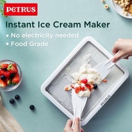 Petrus PET035 เครื่องทำไอศครีม เด็กบ้านไอศกรีมรีล อาหารเกรดสแตนเลส โฮมเมดโยเกิร์ตแช่แข็งกระเช้าดอกไม้