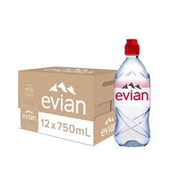 Evian Natural Mineral Water, 12x750ml