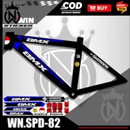 BMX STRIPING BIKE STICKERS UNIVERSAL BIKE VARIATIONS BMX MOTIF