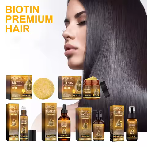 Biotin Hair Growth Products Fast Growing Oil Conditioner Frizz Damaged Repair Hair Thinning Soap Nou