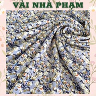 LỤA MANGO HOA NHÍ NỀN TÍM NHẠT - KHỔ 1.5M - VẢI NHÀ PHẠM