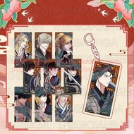 BOMTOON 2025 Season's Greetings Mica keychain in acrylic printed with chibi BL anime image