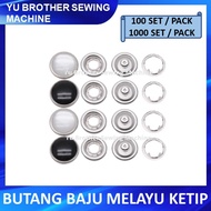 🔥Borong Murah🔥Butang Baju Melayu Ketip / Baju Melayu / Butang Ketip Mutiara / Snap Button Pearl