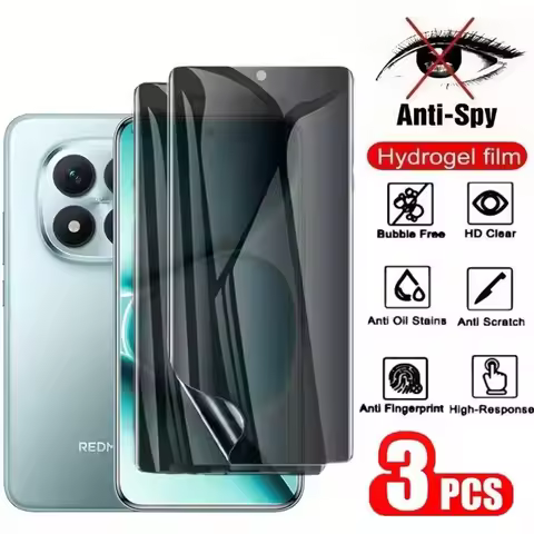 3Pcs Privacy Hydrogel Screen Protector for Redmi Note 13 12 Pro 4G 5G For Note13 12 Anti-spy Film Wi