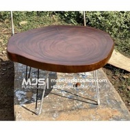 Furniture meja stool bangku kursi kayu trembesi order dari ibu Felix