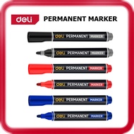 [ DELI ] (DL-JH01-E1 / DL-JH02-E1 / DL-JH03-E1) Permanent Marker | 1.8mm Tip | Black Blue Red