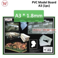 A3, 1.8mm PVC Model Board , Modelling board | For Architectural Model Making PVC Board Art Board