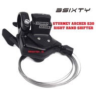 [SG SELLER] Sturmey Archer S30 Trifold Bike Alloy 3 Speed Shifter Steel Wire Cable Right Hand for Brompton 3SIXTY Pikes