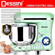 DESSINI ITALY 8 Speed Electric Stand Mixer Egg Beater Blender Grinder Dough Whisk Mesin 4.5L Bowl Pengadun Bancuh Telur