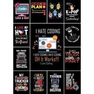 Text Art Collection I Hate Coding Oh It Works Poster  Unique Interior Design Wall Decor Print