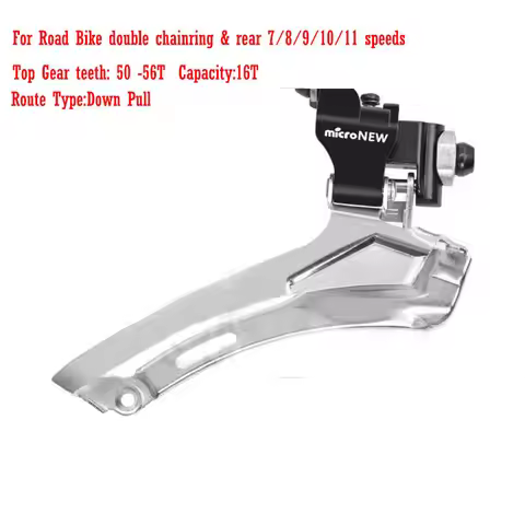 Road Bike Bicycle Front Derailleur 7 8 9 10 11 Speed Braze on / Clamp 31.8mm 34.9mm Front Derailleur