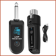 For XLR Wireless Microphone Transmitter Guitar Adapter Portable Wireless Transmitter Receiver for Vl