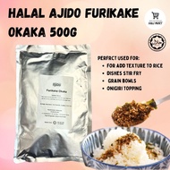 HALAL AJIDO FURIKAKE OKAKA 500G  Japanese Rice Seasoning Powder with Bonito Extract Rice Topping Jap