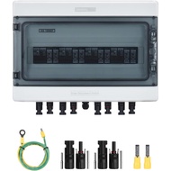 Solar Disconnect Switch 40Amp DC Circuit Breaker with Surge Protector PV Combiner Box for Solar Pane