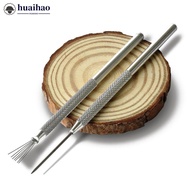 HUAIHAO Pottery Texture Tool 7 Pin Needle Pen Ceramics Feather Tools Polymer Clay Sculpting Modeling