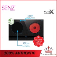SENZ SZ-RI3600i 2 in 1 Tri-Ringz Smart Cooker With Highest Cooking Heat Up To Power 13 - Futex Glass