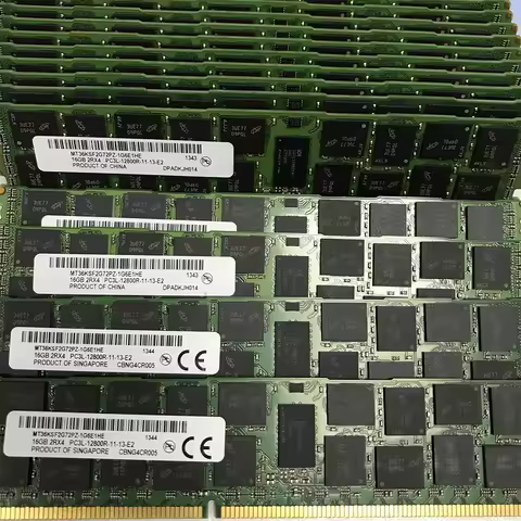 1PCS MT36KSF2G72PZ-1G6E1HE RAM 16GB 16G 2RX4 PC3L-12800R DDR3L 1600 Server Memory High Quality Fast