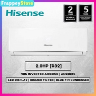 [Frappey] Hisense 2.0HP-2.5HP Inverter/Non-inverter R32 Air Conditioner [PWP-Professional Aircond Installation]