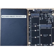 SSD M2 SATA + MSATA TO SATA 2.5 INCH