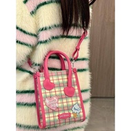 Readystock checked handbag single shoulder messenger bag fb33007