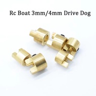 2pcs/lot Rc Boat Spare Parts 3mm/4mm Drive Dog Copper Shaft Crutch for Rc Boat