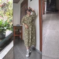 Vintage midi dress/ vintage dress flower dress