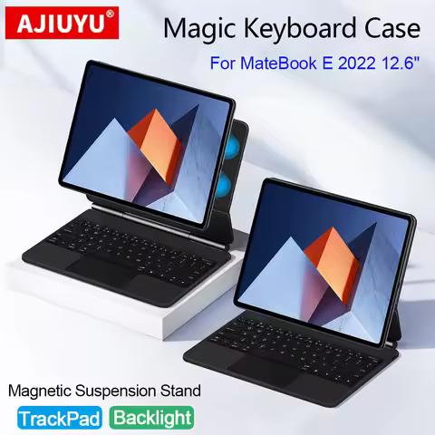 Magnetic Magic Keyboard For HUAWEI MateBook E 2022 12.6 inch Smart Case TrackPad Touch Backlit Keybo