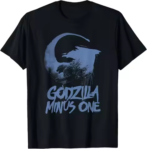 Godzilla Minus One Blue Tone Monster Movie Poster T-Shirt S-6XL