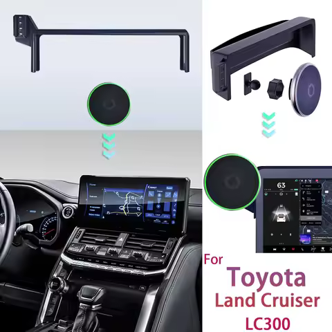 For Toyota Land Cruiser LC300 2022-2024 Car Phone Holder Screen Fixed Base Car Magnetic Wireless Cha