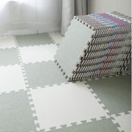 5pcs Linen Carpet Puzzle Rug Eva Foam Mat Rug Puzzle Interlock Floor Mats EVA Carpet 30x30cm