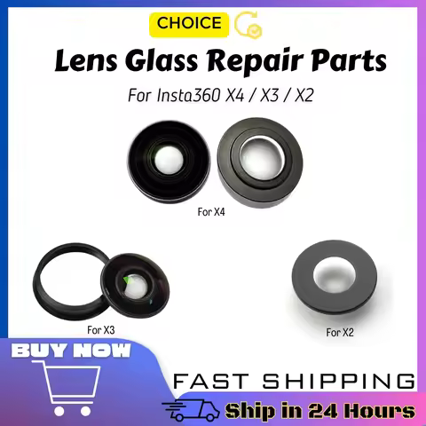 Lens Glass For Insta360 X4 X3 X2 360 Lens Replacement Repair Parts Ring Mount For Insta 360 X4 X3 ON