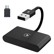 Wireless CarPlay 2in1 Adapter แปลง Wired เป็น Wireless สำหรับ CarPlay Dongle รองรับการรับชม YouTube/