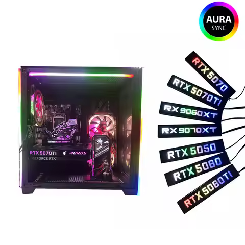 MOD Computer GPU Side Lighting panel 5050 5060 5060TI 5070 5070Ti 5090 ARGB VGA Gaming Decoration Fa