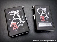 BISA COD Kotak Rokok Plus Korek Api murah tahan lama bisa untuk semua roko isi 12 - Hitam