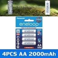 แท้ 100% ประกันศูนย์ AA2000mAh/ AAA800mAh Pack 4 ก่อน Panasonic eneloop Original Rechargable Battery